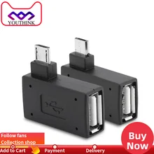 2 шт. USB 2,0 OTG кабель адаптер USB к Micro USB конвертер мужчин и женщин для Xiaomi Redmi 5 Plus для samsung s8 для huawei