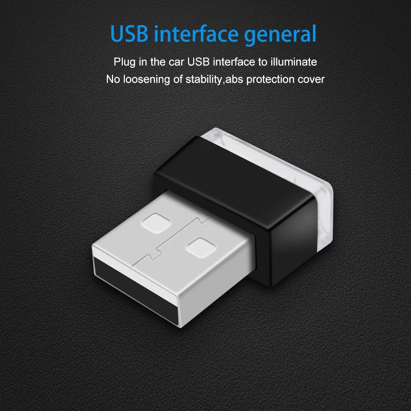 1 шт. автомобильный Стайлинг USB атмосферный светодиодный свет Автомобильные