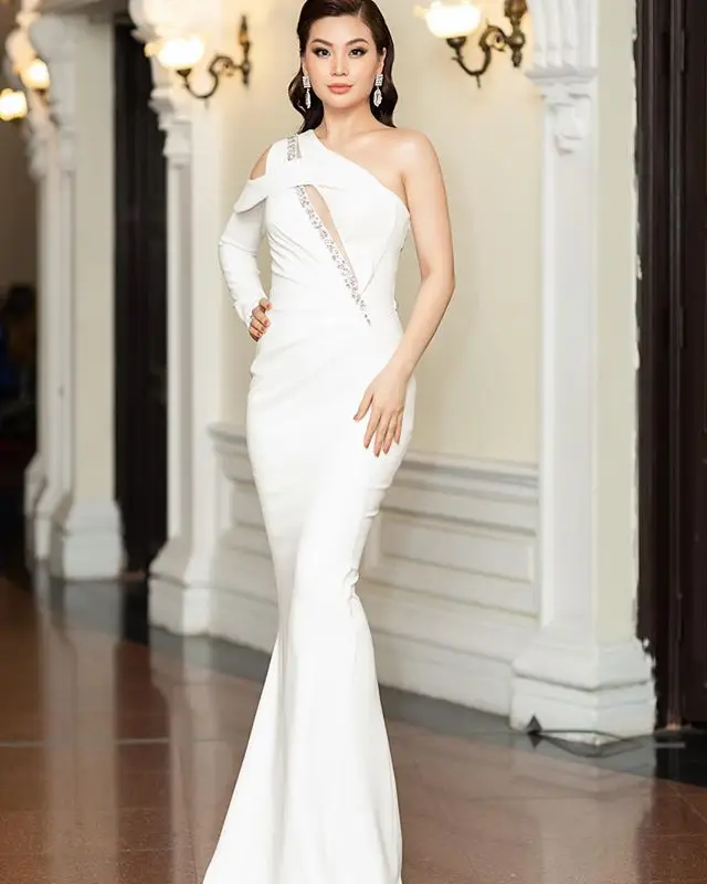 one shoulder occasion dress