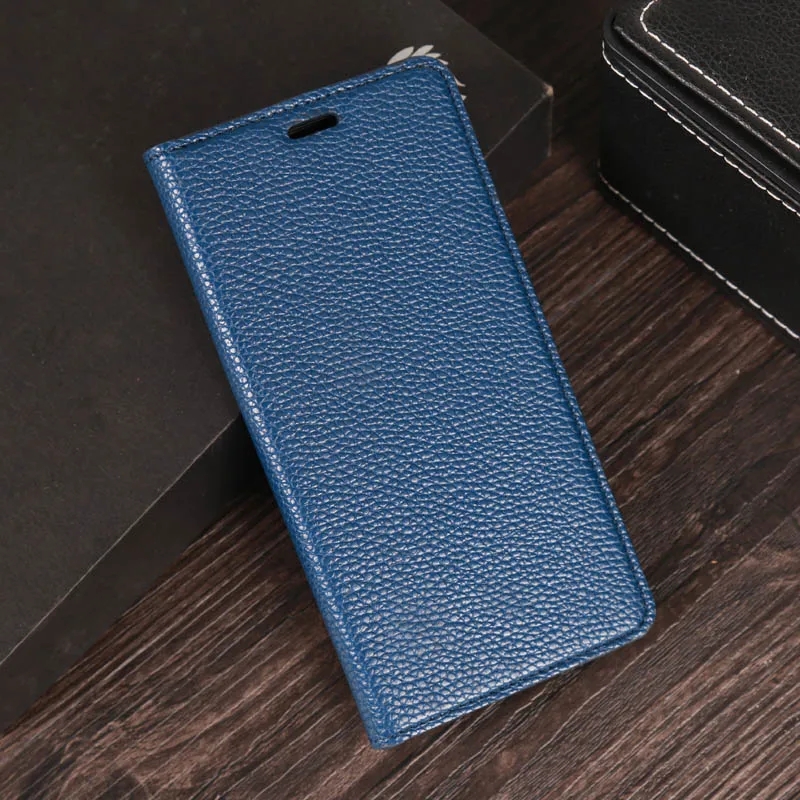 Blue Флип-чехол для телефона для Xiaomi mi 8 9 9T A1 A2 A3 lite Max 2 3 Poco F1 Litchi текстурный чехол для Red mi Note 4 4X5 6 6a 7 7a Pro Чехол - Цвет: Blue