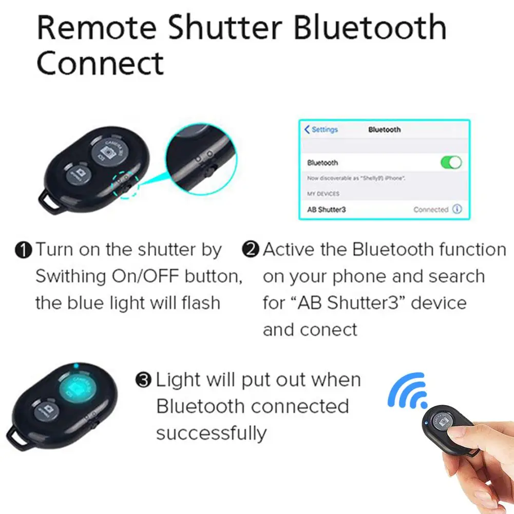 Для ZOMEI T60 штатив для камеры с Bluetooth пультом дистанционного управления держатель мобильного телефона для Iphone/Galaxy/huawei/Xiaomi для Gopro для SLR
