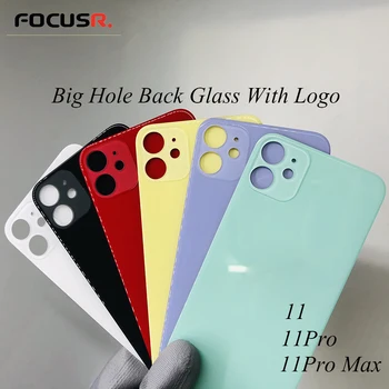 

Big Hole Back Glass Battery Cover Rear Door Housing Case Back Glass Cover For-iPhone 11 11Pro 11Pro Max