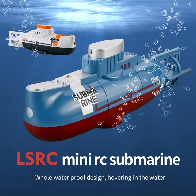 Mini RC Submarine 6CH Radio Control Submarine Hover Function Toy for Aquarium Fish Tank USB Rechargeable Kids Children Gift 1