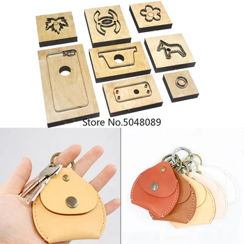 

Japan Steel Blade Rule Die Cutter Leather Coin Bag Keychain Template DIY Leather Tool wallet Pattern Mould Leathercraft 85x83mm