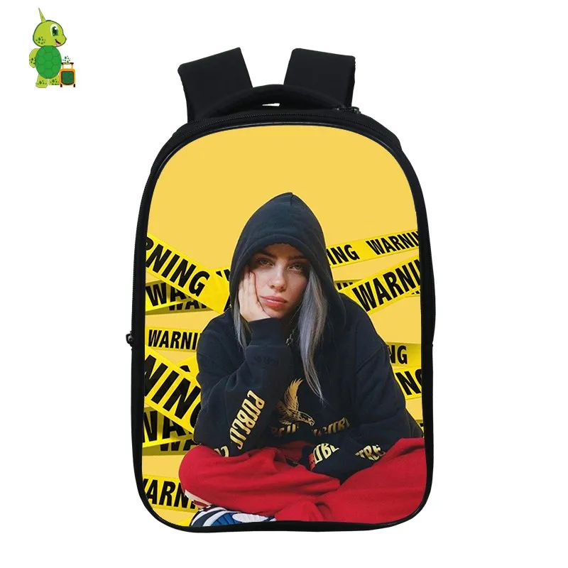 15 Mochila Billie Eilish рюкзак хип-хоп школьные сумки для подростков мальчиков и девочек 14,5 дюймов Детский рюкзак для книг водонепроницаемый дорожный рюкзак - Цвет: 15