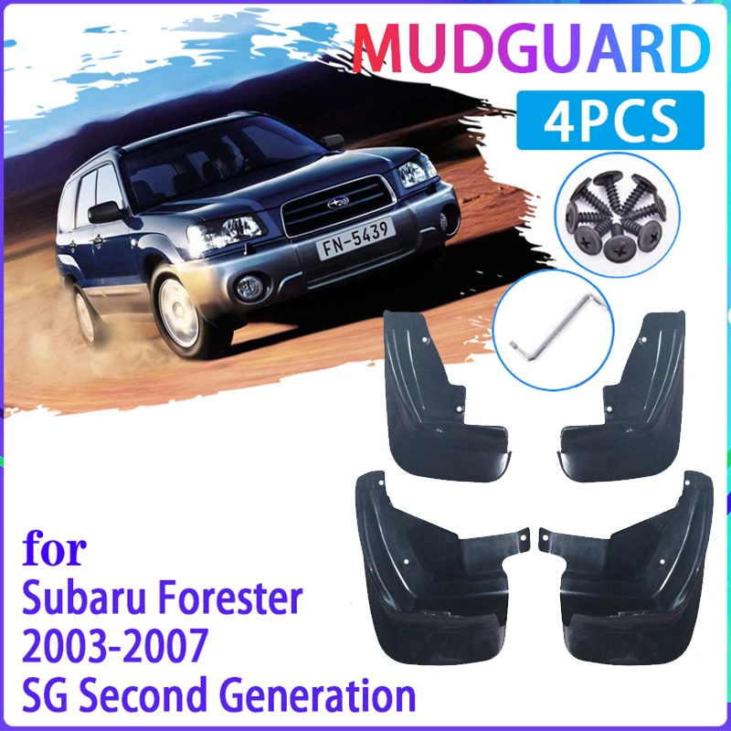 Guardabarros para accesorios para Subaru Forester SG 2003, 2004, 2006, 2007, 4 Uds.|Guardabarros| - AliExpress