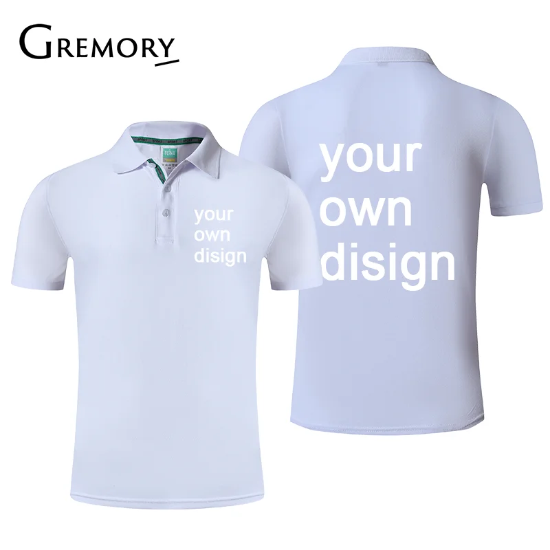 Ваш собственный дизайн фирменный логотип/изображение белые Пользовательские мужские и женские рубашки-поло плюс размер рубашки поло мужская одежда HM-116 - Цвет: A5