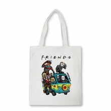 

Fun Hot Broadcast Friends TV Show Women Bag Fashion Shoulder Bags New Retro Big Handbag Foldable tote Shopper bag canvas bag