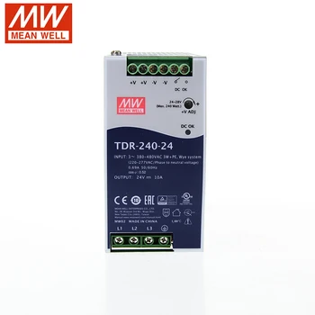 

MEAN WELL TDR-240 DC24V 48V 240W Industrial Control Systerm Three Into Thin DIN Rail Mounting Power Supply