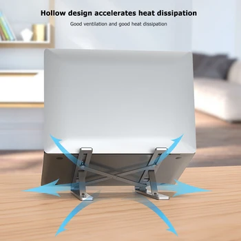 

Foldable Laptop Tablet Holders 6 Gears Adjustable Notebook PC Cooling Brackets for Household Computer Accessories