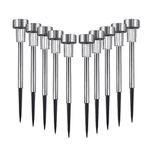 Солнечный светильник из нержавеющей стали 10 шт