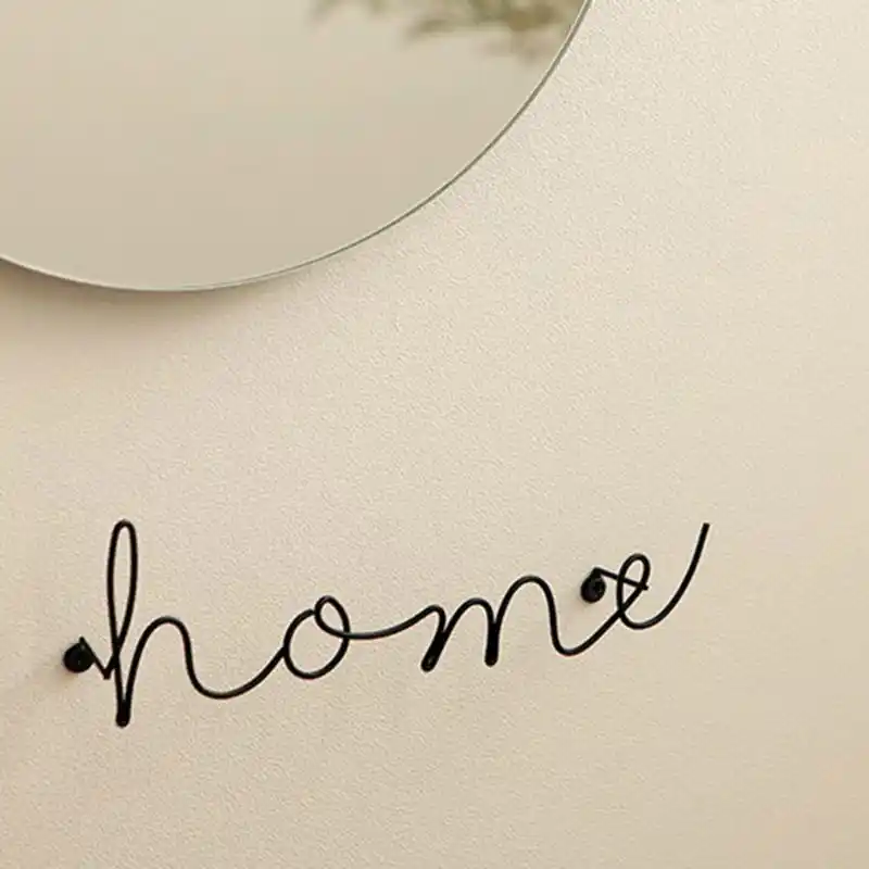 Wire Letters Home Decor Interior Wall Sign Gift Love Happy Kitchen Livingroom Decorative Letters Numbers Aliexpress