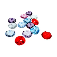 HL 50/100/Pcs 12mm Mixed Color Transparent Acrylic Buttons Apparel Sewing Accessories DIY Crafts 2