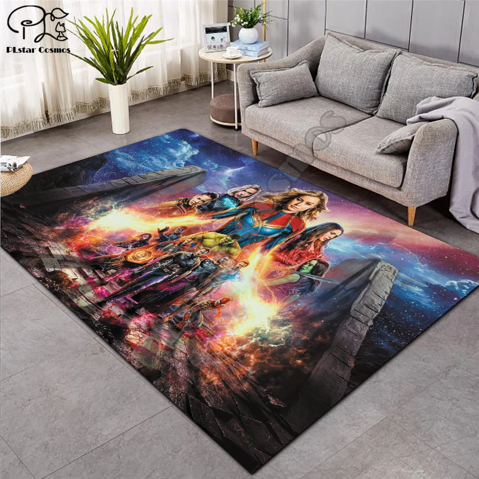 

New Superman/Batman/US Captain/The Avenger Carpets Soft Flannel 3D Printed Rugs Mat Rugs Anti-slip Large Rug Carpet-19