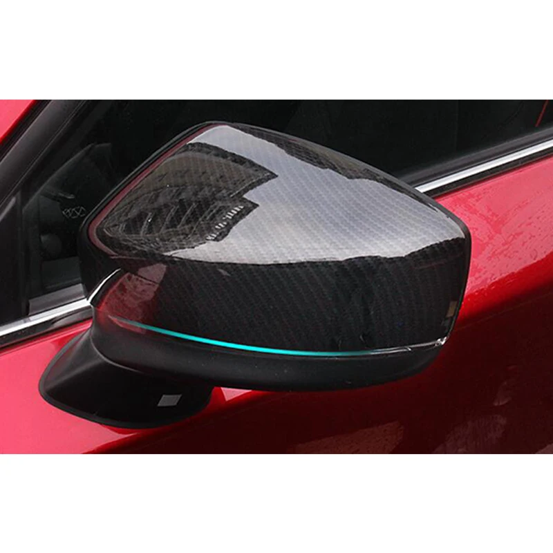 

ABS хром/углеродное волокно для Mazda CX-5 аксессуары 2017 2018 2019 2020 Боковая дверь автомобиля рамка зеркала заднего вида отделка Стайлинг