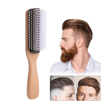 

1pc Anti-static Nine Rows Hair Brush Men Women Oil Head Hairbrush Hairdressing Salon Combs Styling Tool