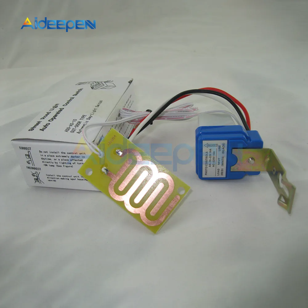 Дождевая вода Сенсор выключатель AC/DC 12V AC 110V 220 dc-двигатель, напряжение 90-265V AC 10A реле за запозданиевремени Управление 50/60Hz 3 провода мини автоматический переключатель ВКЛ-ВЫКЛ