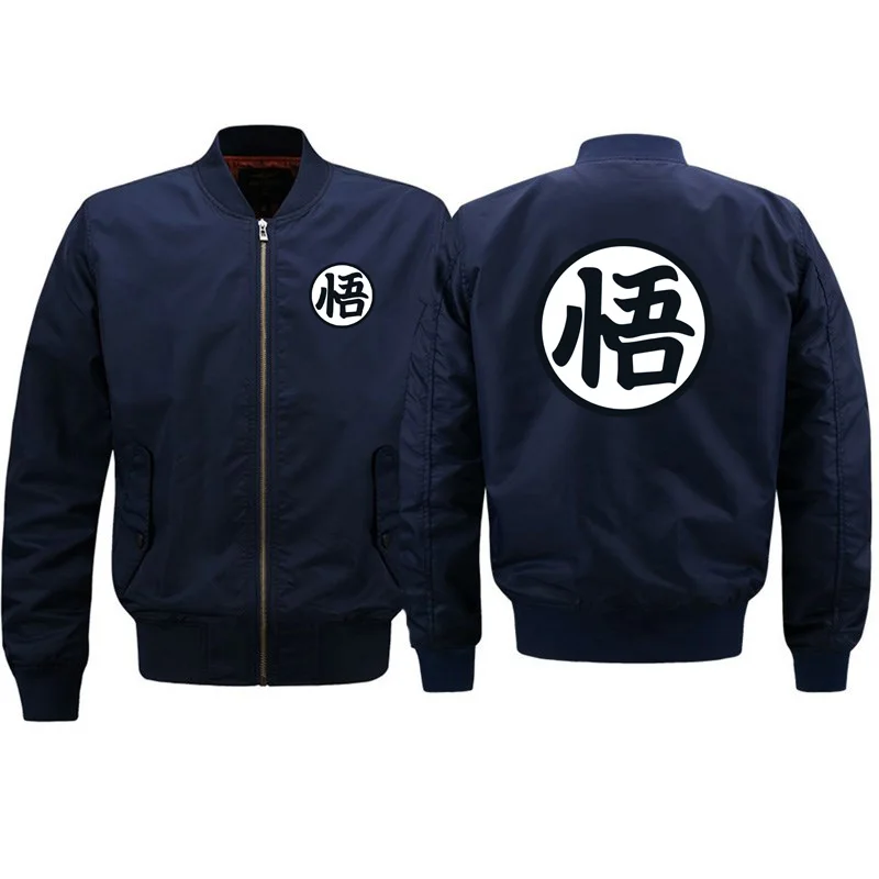 blue JK536 Дизайн, модные куртки Dragon ball для мужчин, Осень-зима, Наруто, Укун, для мужчин, ВВС, толстая, пилот, бейсбольная куртка, уличная одежда - Цвет: blue JK536