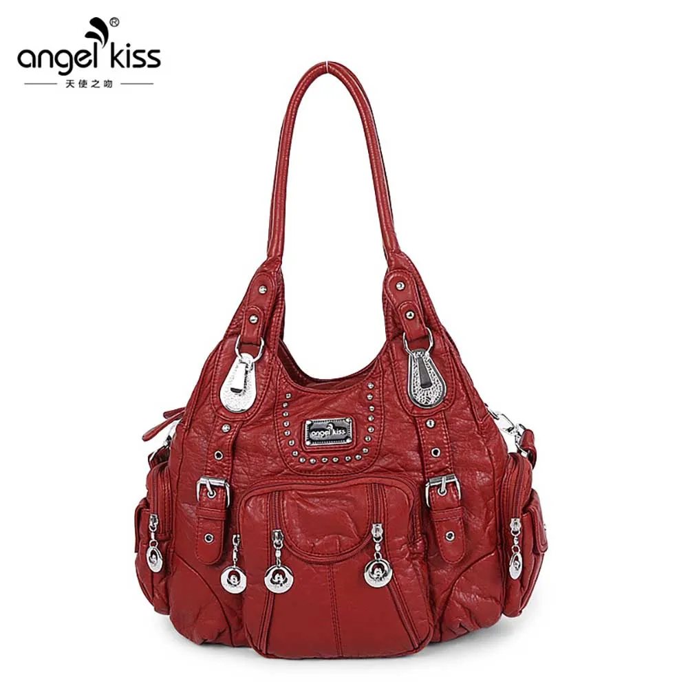 

Shoulder Bag Designer Women PU Leather Multi Function Large Messenger Crossbody Bags Casual Shopping Sling Tote Shoulder Bags