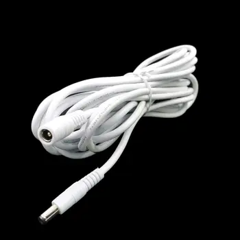 

White 5V 3A DC Power Extension Cable DC3.5*1.35 Female To Male Plug Power Pord 1/1.5/3/5m 22AWG