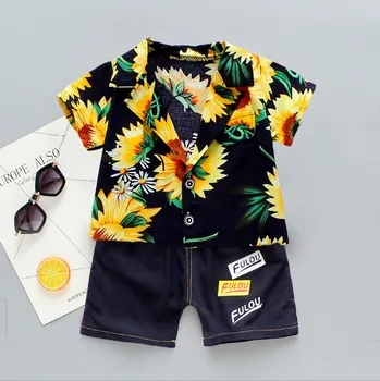 

Pudcoco Summer Kids Baby Boy Clothes Suits 2Pcs Sunflowers T-Shirt Letter Shorts Casual Baby Boy Clothing Beach HolidayOutfits