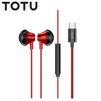 

TOTU Type-C Port Jack Earphone for Huawei P30 Pro/P20 Pro/P40 Pro/Mate 20 Pro and Other Phone Type C Earphone Plug
