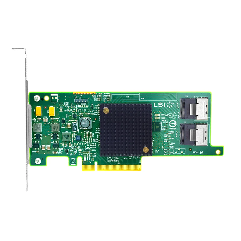 LSI 9207-8I LSI00301 контроллер RAID карты SATA+ SAS контроллер SFF8087* 2 PCIe 3,0X8