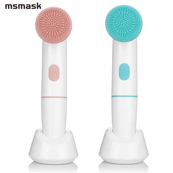 

2 IN 1 Face Cleansing Brush Silicone Facial Brush Cleanser Pore Cleaner Vibration Face Massage Blackhead Remover Skin Care Tools