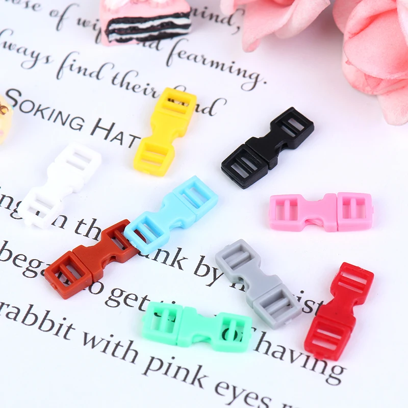 10 Pcs 4mm Mini Doll Clothes Belt Buckles for DIY Doll Backpack Button Bracelet Strap doll accessories doll clothes accessories