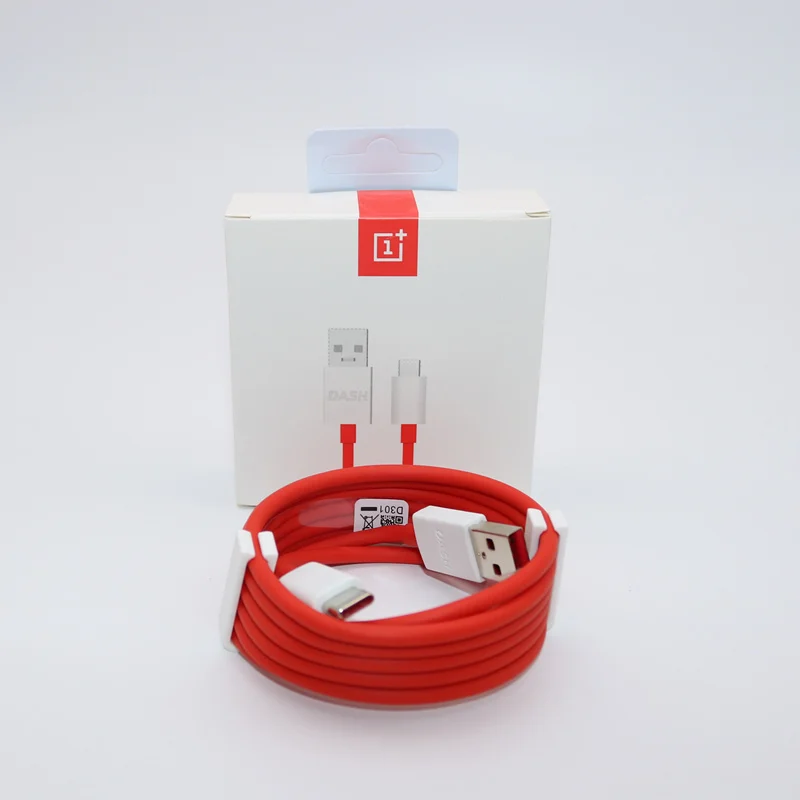 Red packing OnePlus 7 pro кабель для передачи данных mlaren Dash Chargeing 4A/6A быстрое зарядное устройство для One Plus 7 6T 6 5 5T 3T - Цвет: Red packing