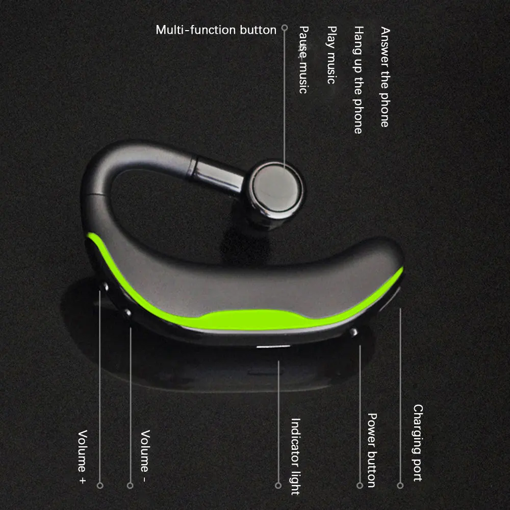 Новинка, F600, Беспроводная Bluetooth стерео гарнитура с басами, с микрофоном, бизнес Bluetooth наушники для iPhone, Xiaomi, huawei