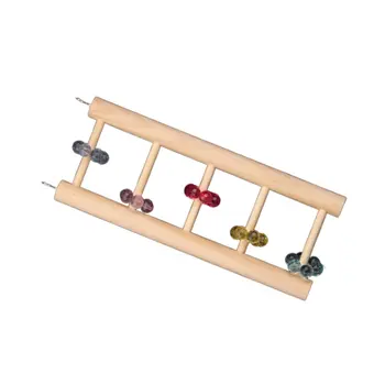 

Wood Hanging Bird Pet Ladders Parrot Lovebird Cage Climbing Standing Swing Chew Toy