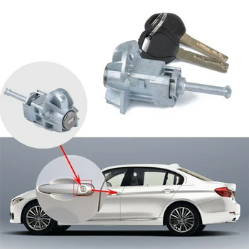 

1PC Car Door Lock Cylinder Core Key Zinc Alloy Left Side For BMW E46 1998-2006 Auto Vehicles Locks Hardware
