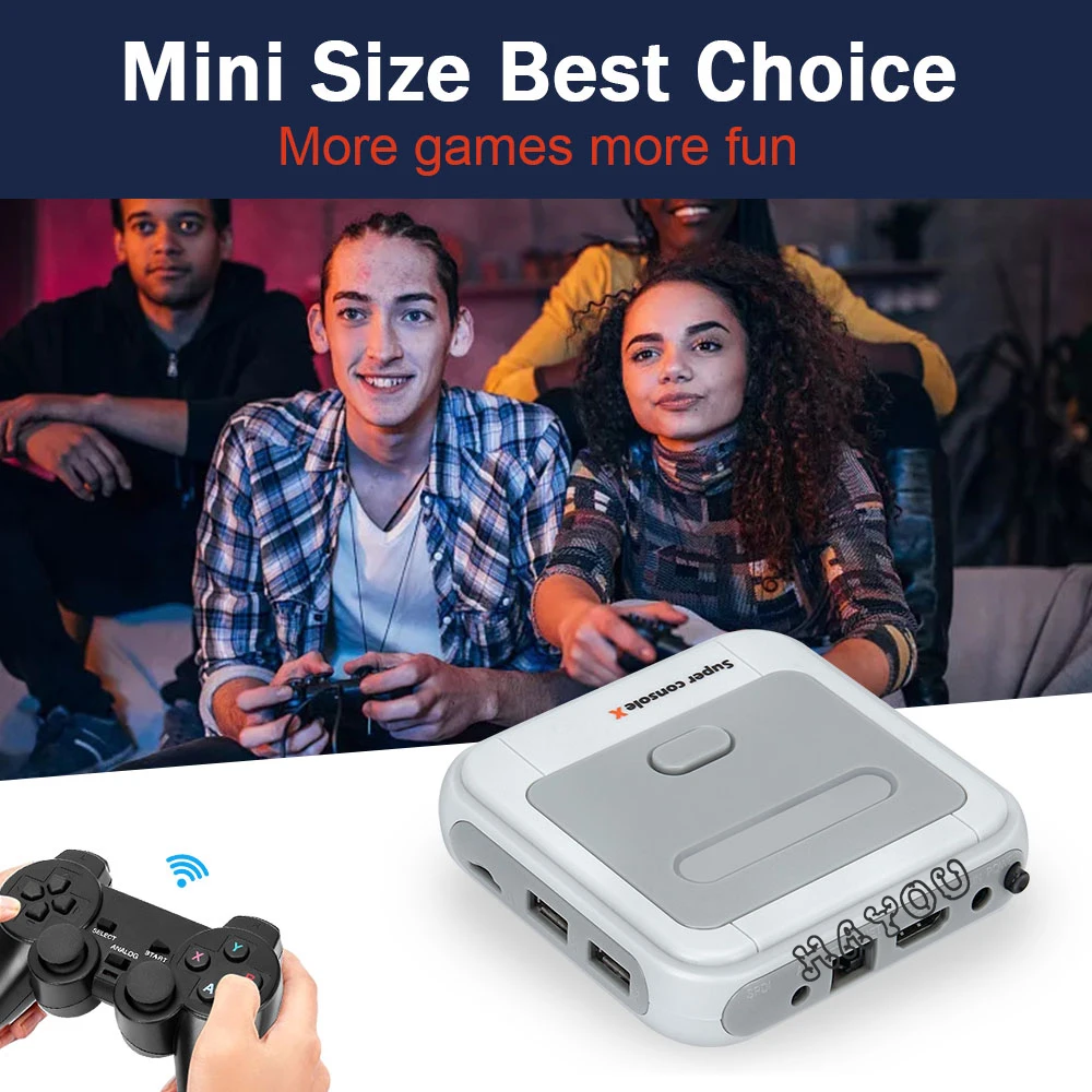 Video Game Console Retro WiFi Super Console X HD TV Box Video Game Player for PS1/N64/MD With 40000+Games 2 Wireless Controllers