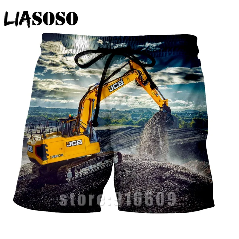 2 Модные повседневные трусы в стиле панк, костюм с аниме-excavator ором для мужчин и женщин, Детская рубашка в стиле хип-хоп, спортивные пляжные тренировочные брюки шорты в уличном стиле Харадзюку - Цвет: 2