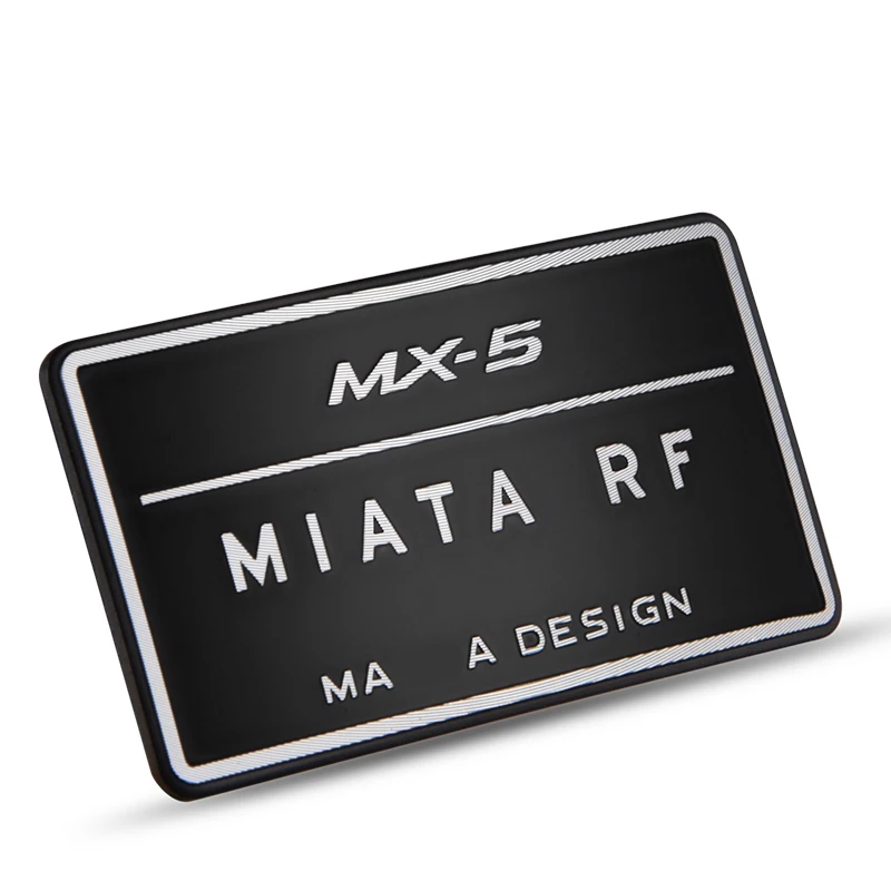 알루미늄 3D 스티커 디자인 로고 자동차 수리 액세서리 인테리어 장식 Mazda MX5 RF ND 용 금속 스티커를 부담없이 붙여 넣습니다.