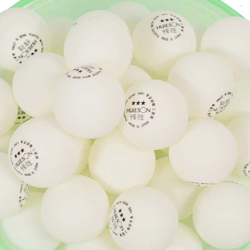 Huieson 50pcsbag ABS Plastic Table Tennis Ball 40+mm 3 Star New Material Ping Pong Balls for Table Tennis Club Training (7)
