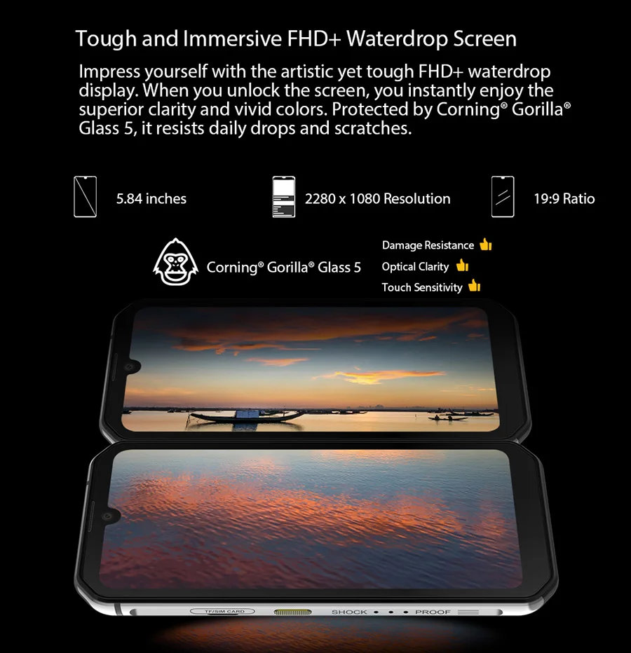 Blackview BV9900 Helio P90 Восьмиядерный 8 ГБ+ 256 ГБ IP68 прочный мобильный телефон Android 9,0 48MP Quad задняя камера NFC Смартфон