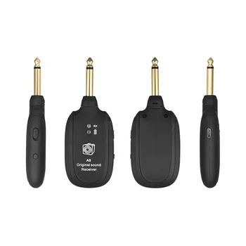 

UHF Guitar Wireless System Transmitter Receiver Built-in Rechargeable