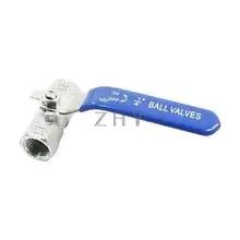 Соединитель водяных труб 1/4PT диаметр Женская резьба ВКЛ-ВЫКЛ металлический клапан для мячей