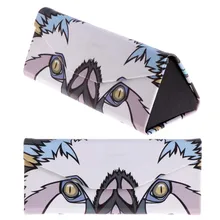 

Portable Triangle Sunglasses Box Folding Waterproof Strong Magnet Eyewear Case Spectacles Protective Organizer Cartoon Animal