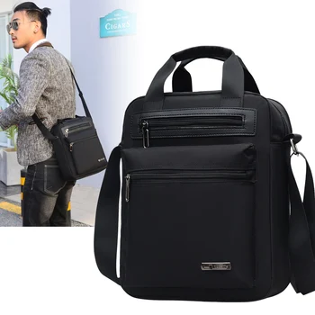 

Men's Crossbody Bag Messenger Bag Male Waterproof Nylon Satchel Over The Shoulder Bags Business Handbag Mini Briefcase Handbag