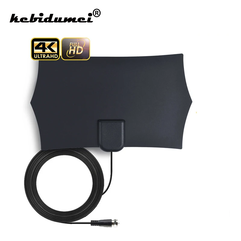 Цифровая ТВ антенна kebidumei 3 м HD 4K Антенна 20 дБ цифровое комнатное TV 1080P без