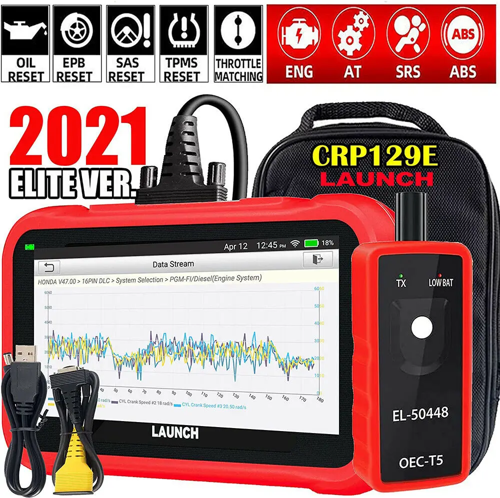 Диагностический сканер LAUNCH X431 CRP129E OBD2 устройство для считывания кодов автомобиля