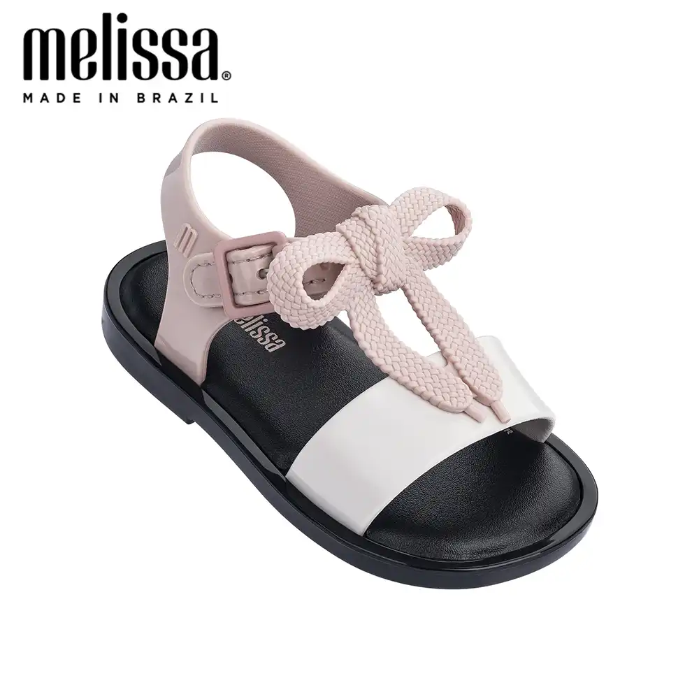 mini melissa mar glitter jelly sandal