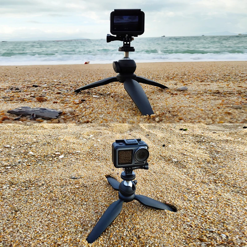  Portable Mini Tripod Stand with 360 Rotation BallHead Vlog Phone Tripod Selfie Stick for iPhone Hua