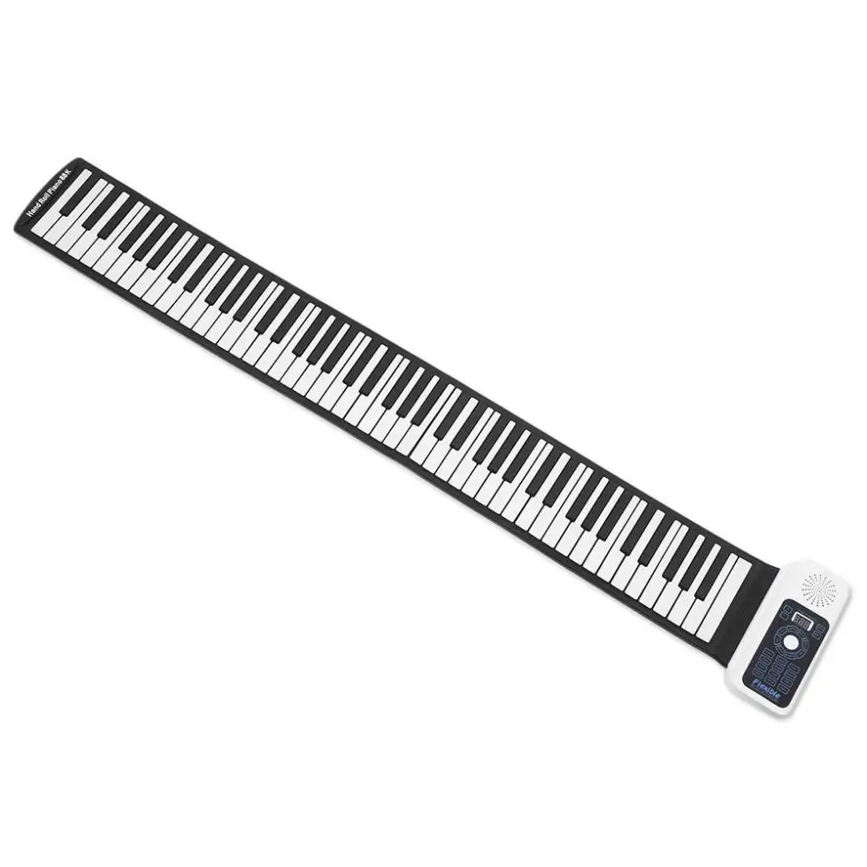 SLADE 88 клавиш USB MIDI рулон пианино электронная портативная силиконовая Гибкая клавиатура орган встроенный динамик с сустейной педалью