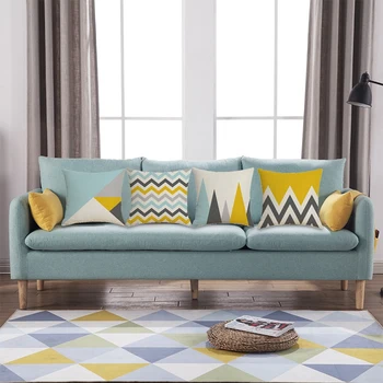 

NEW-4-Pack 45X45cm Nordic Unique Geometric Pattern Pillow Cover Printed Pillow Cover Bedroom Office