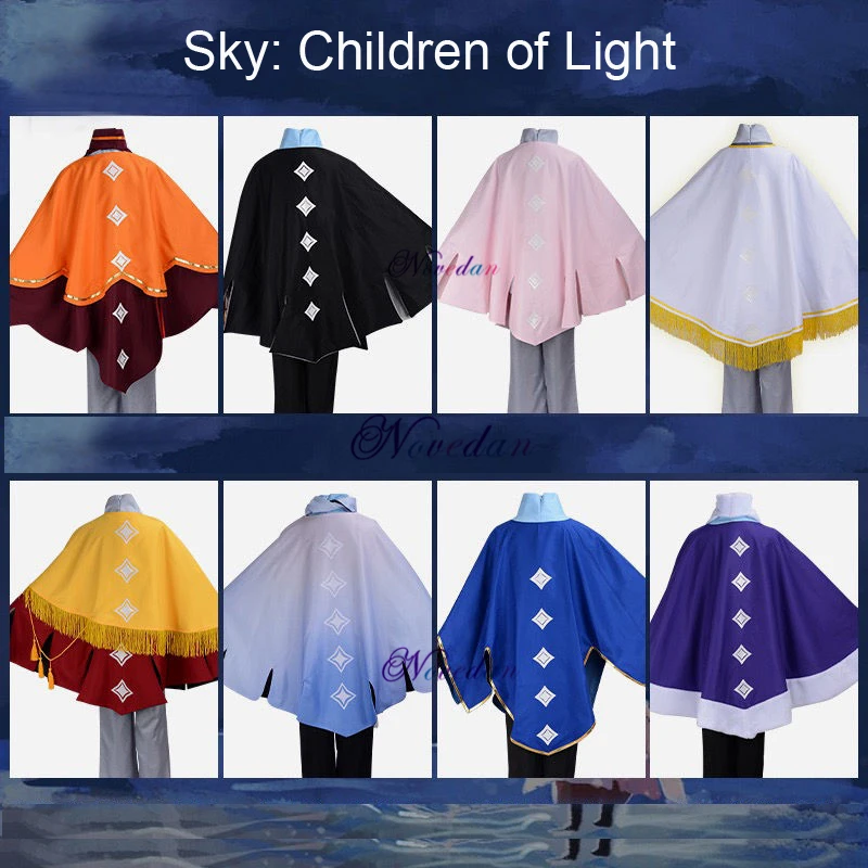 Nuovo Gioco Sky Children Of Light Season Of Rhythm Costume Cosplay Only Mantello Magic Robe Women Uniform Set Vestiti Di Carnevale