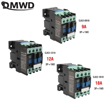 

CJX2-1210 1810 0910 LC1 ac contactor 110V AC 12A 50HZ/60HZ orginal lc1-D1210 12V 24V 36V 48V 110V 220V 380V